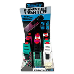 TORCHBLUE SLIDE LIGHTER 25140 - RHINESTONE