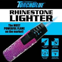 TORCHBLUE SLIDE LIGHTER 25140 - RHINESTONE