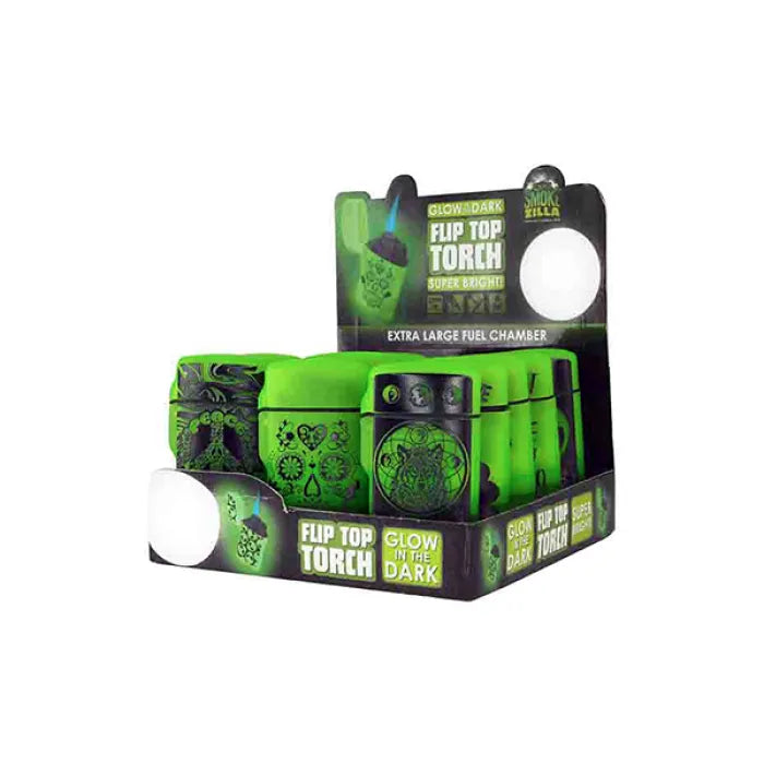SMOKEZILLA GLOW IN THE DARK FLIP TOP TORCH