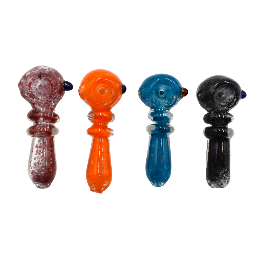 3" Broken Frit Hand Pipe Colors May Vary - (1 Count)