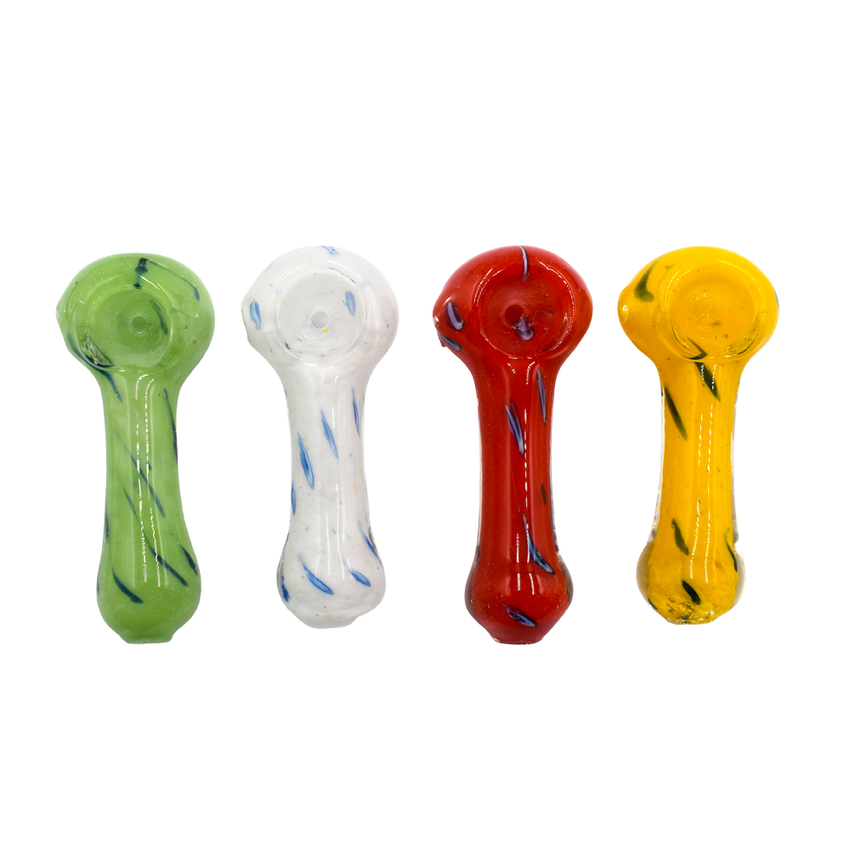 3" Colored Blast Frit Hand Pipe Colors May Vary - (1 Count)