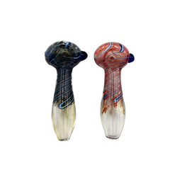 3" Swirl Fumed Tip Hand Pipe Colors May Vary - (1 Count)