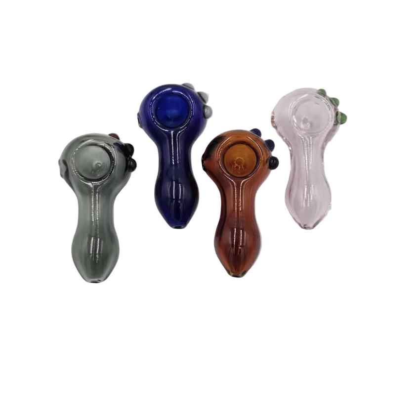 3" Triple Nub Hand pipe - Color May Vary - (1 Count)