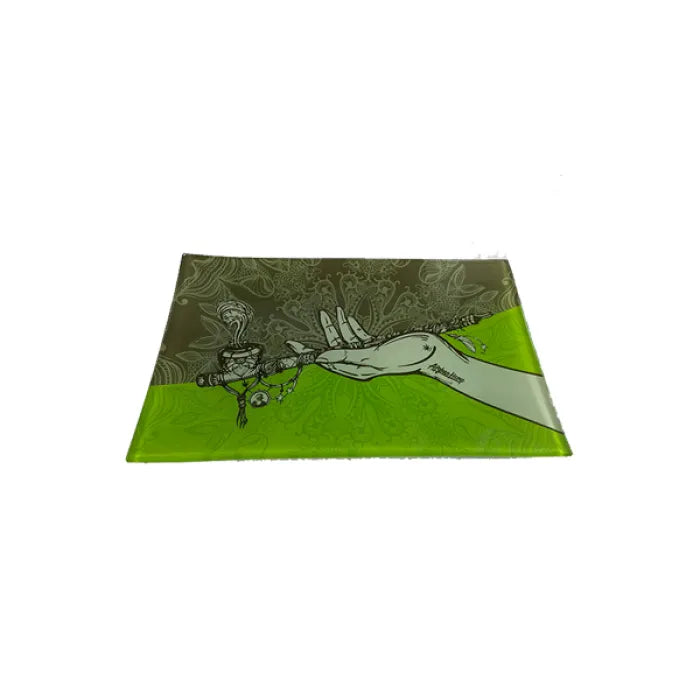 AFG/DEEZ NUTZ GLASS SHATTER TRAY - AHM PIPHAND GREEN