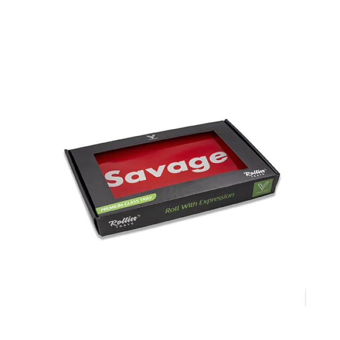 V-SYNDICATE GLASS TRAY - SAVAGE