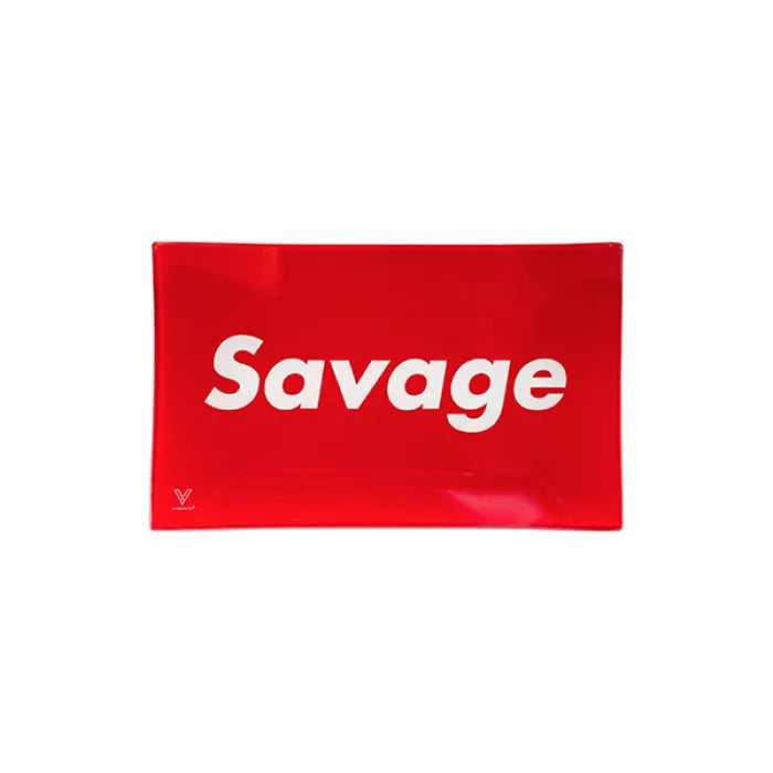 V-SYNDICATE GLASS TRAY - SAVAGE