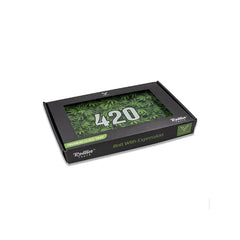 V-SYNDICATE ROLLING GLASS TRAY MEDIUM - 420 GREEN