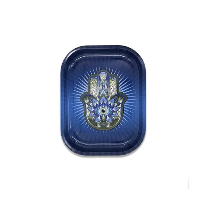V-SYNDICATE METAL TRAY SMALL - HAMSA BLUE