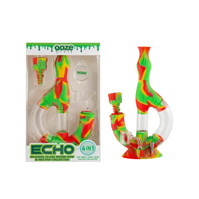 OOZE ECHO SILICONE WATER PIPE & NECTAR COLLECTOR