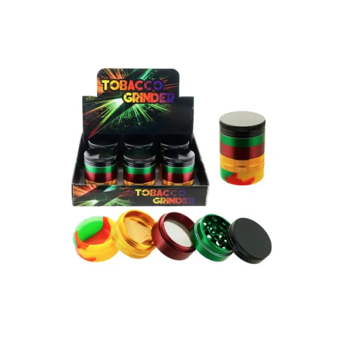 RASTA GRINDER ALUMINUM WITH POLLEN CATCHER 5 PARTS 63MM GR146-63