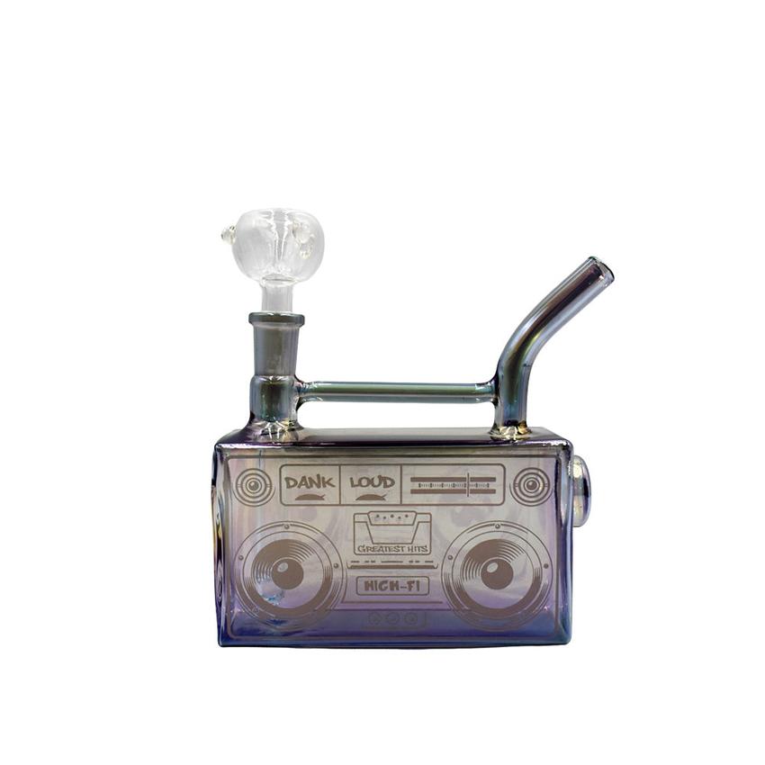 4" Boom Box Waterpipe - Colors May Vary - (1 Count)