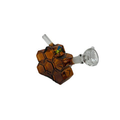 4" Honeycomb Glass Waterpipe (1 Count)