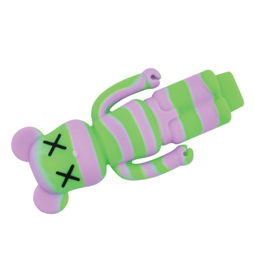 4" Silicone Bear Handpipe - Color May Vary - (1 Count)