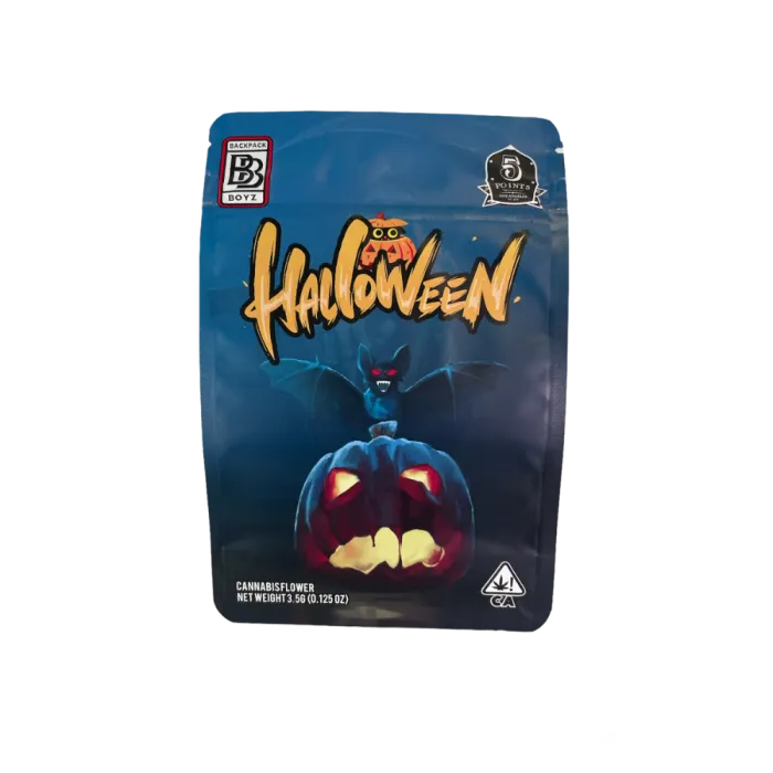 4X5 ZIPPER BAG 100PK CROW ON PUMPKIN