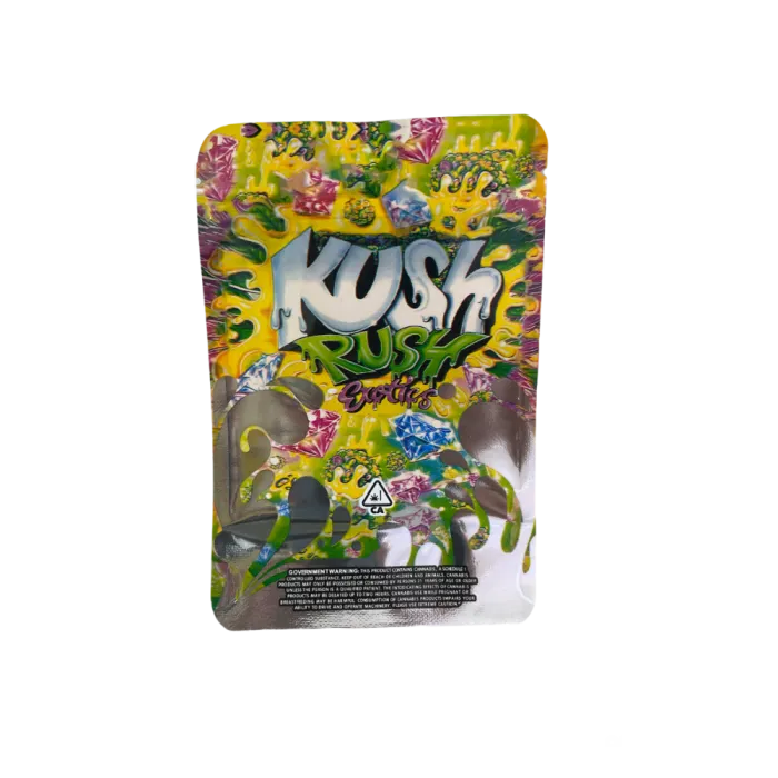 4X5 ZIPPER BAG 100PK KUSH RUSH