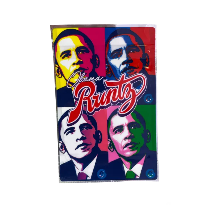 4X5 ZIPPER BAG 100PK OBAMA RUNTZ