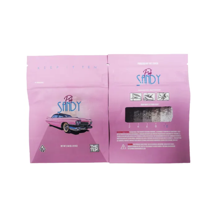 4X5 ZIPPER BAG 100PK PINK SANDY