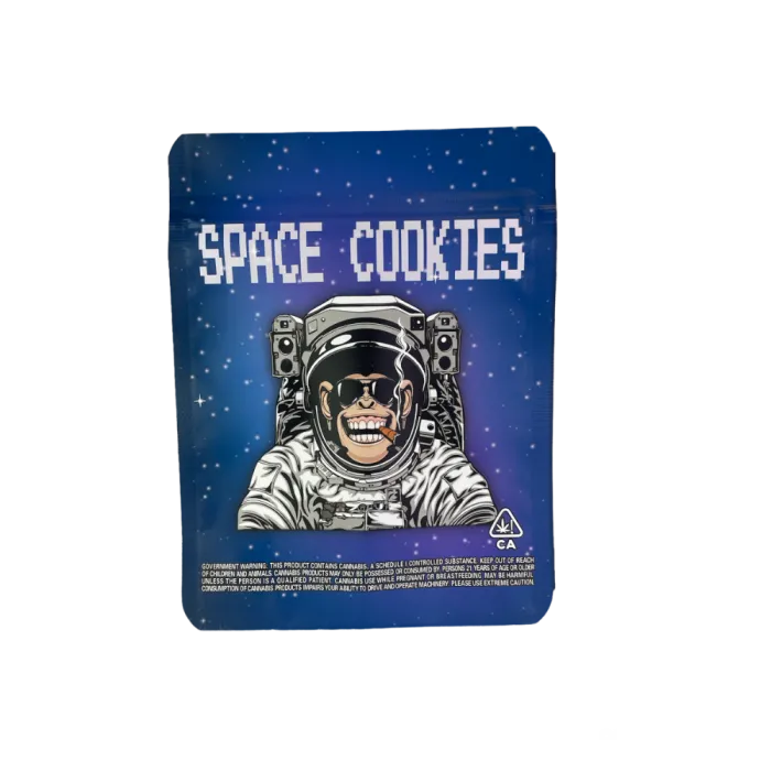 4X5 ZIPPER BAG 100PK SPACE COOKIES