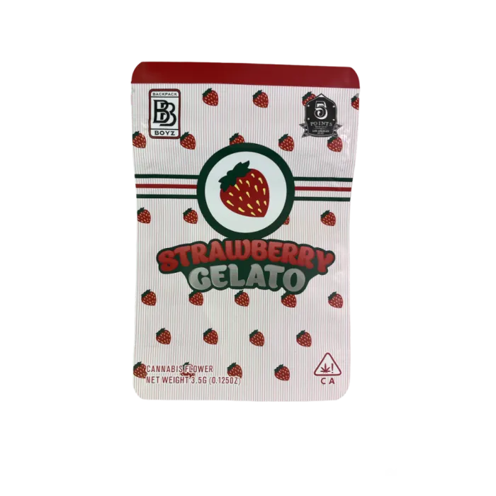 4X5 ZIPPER BAG 100PK STRAWBERRY GELATO