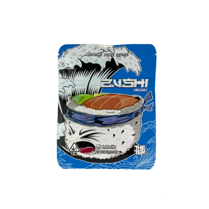 4X5 ZIPPER BAG 100PK ZUSHI BLUE