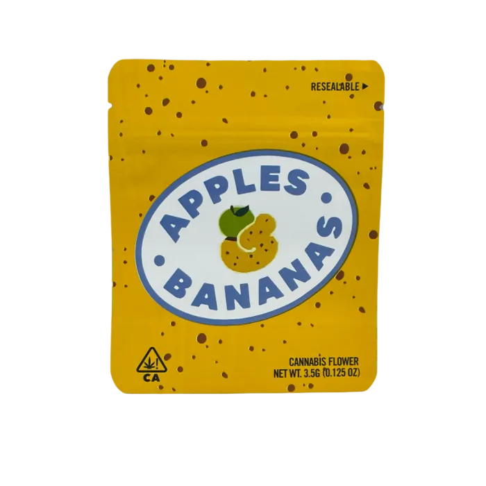 4X5 ZIPPER BAG 100PK APPLES BANANAS