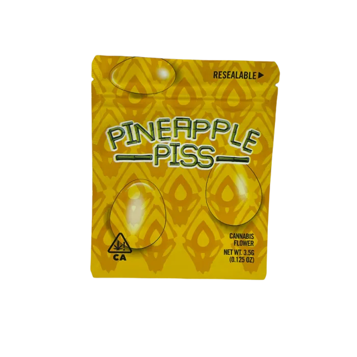 4X5 ZIPPER BAG 100PK PINEAPPLE PISS