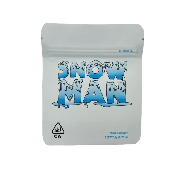 4X5 ZIPPER BAG 100PK SNOW MAN