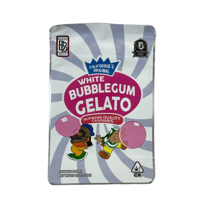 4X5 ZIPPER BAG 100PK WHITE BUBBLEGUM GELATO
