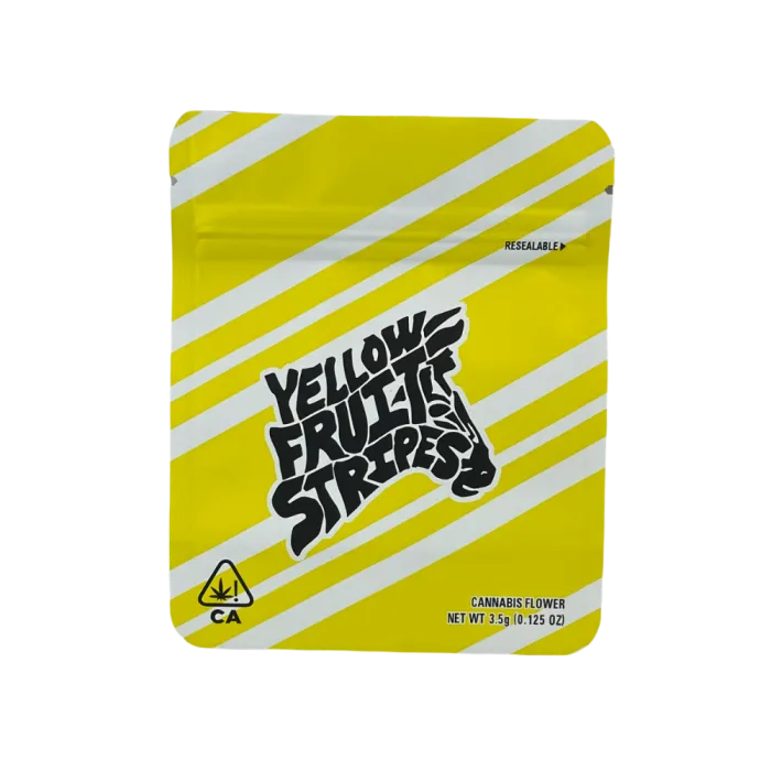 4X5 ZIPPER BAG 100PK YELLOW FRUIT STRIPS