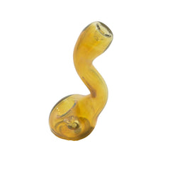 4.5″ Fumed Amber S-Curve Sherlock Glass Hand Pipe - (1 Count)