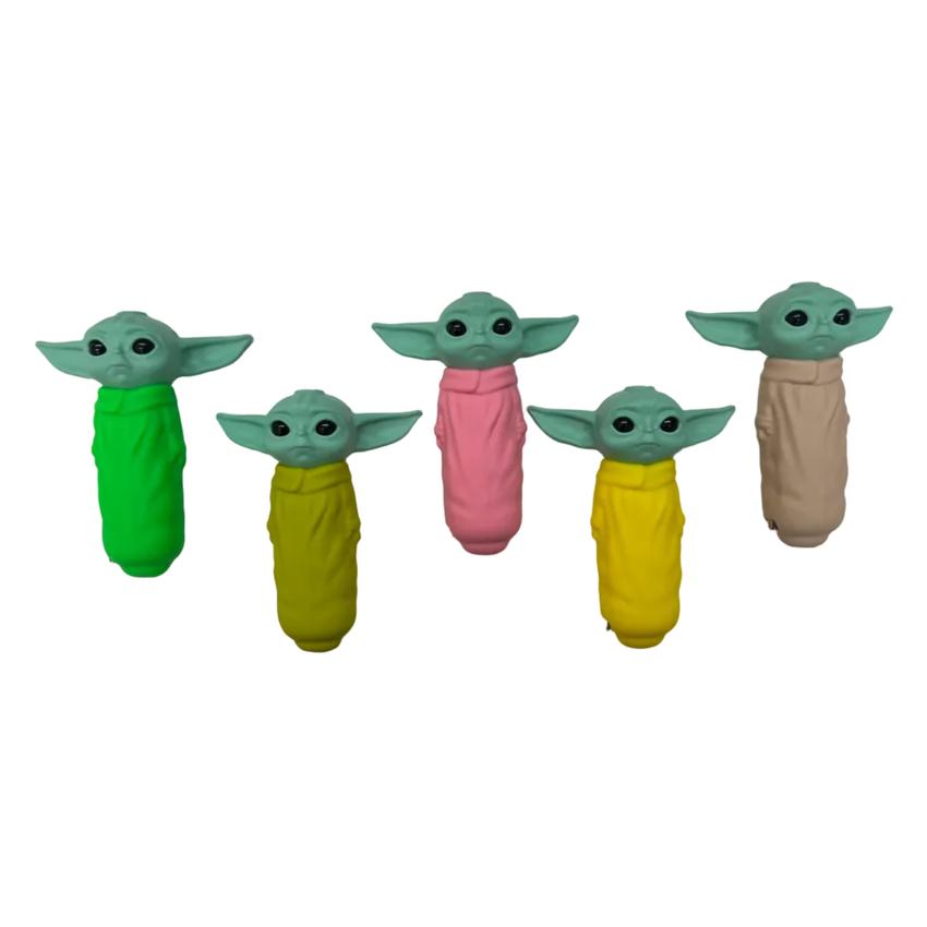 4.5" Silicone Yoba Handpipe with storage - Colors May Vary - (1 Count)