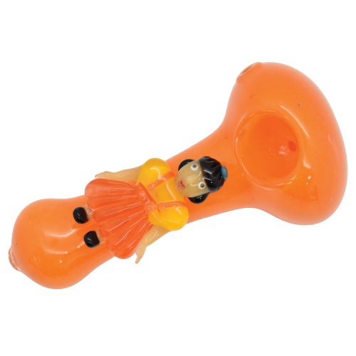 4.5" Squid Lady Glass Hand Pipe - (1 Count)