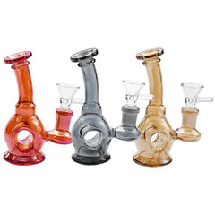 5" Donut Rig Water Pipe - Colors May Vary - (1 Count)