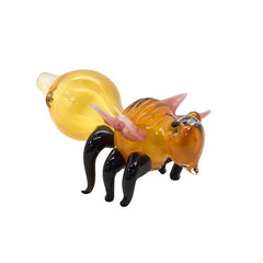 5" Flying Bee Glass Hand pipe - Design May Vary - (1 Count)