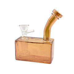 5" Frost Cube Glass Water Bubbler Waterpipe - Design May Vary - (1 Count)