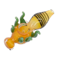 5" Honey Bee Glass Hand pipe - Design May Vary - (1 Count)