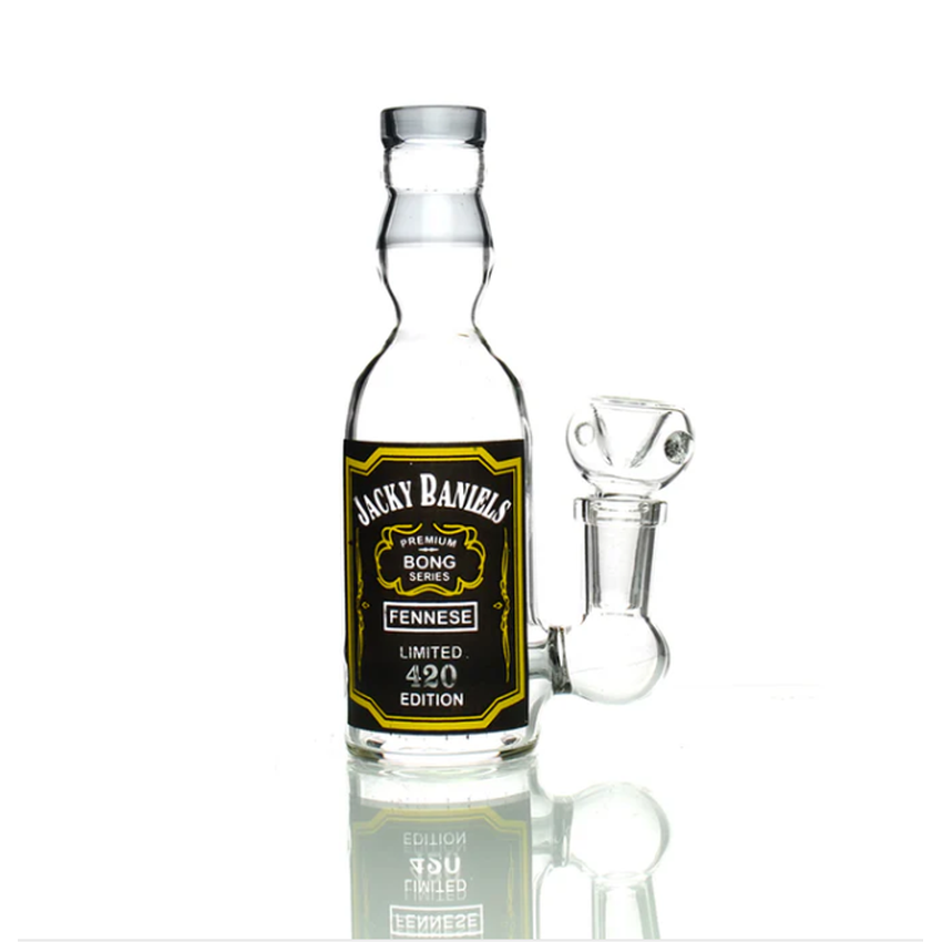 5" Micro Jacky L-Line Perc Water Pipe - Liquor Bottle Design - (1 Count)