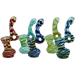 5" Single Ring Side Swirl Bubbler - Colors May Vary - (1 Count)