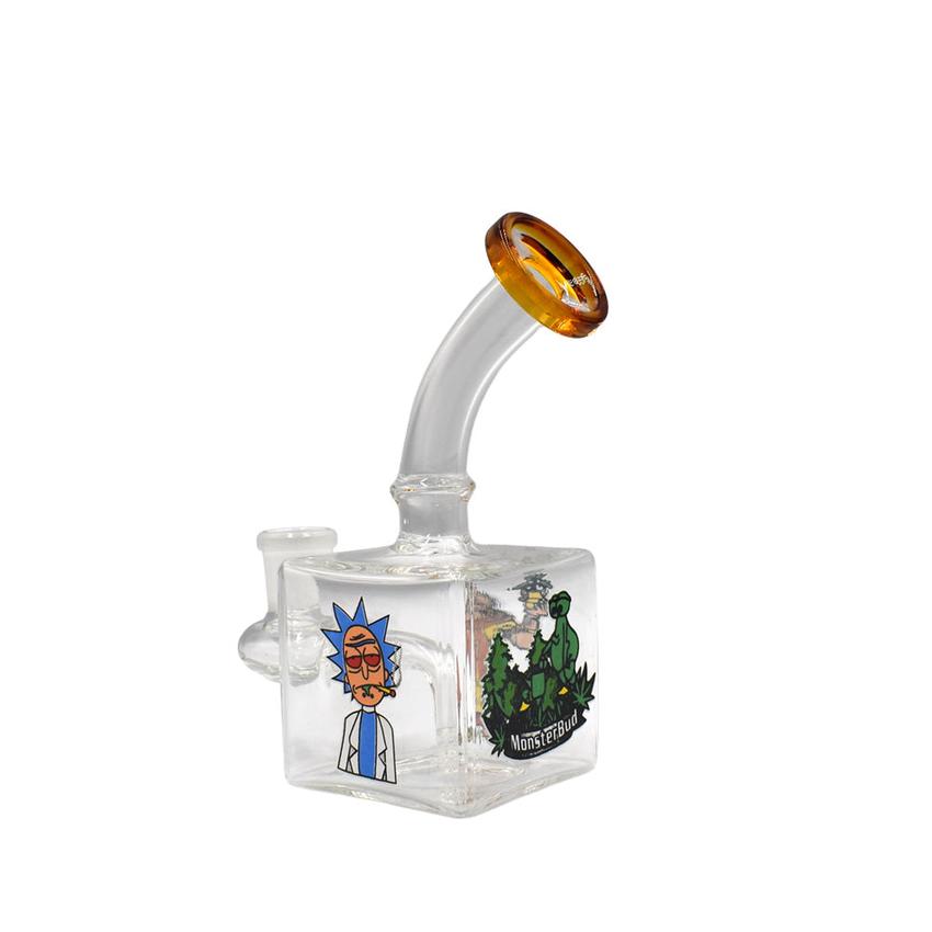 5" Squared Waterpipe - Design May Vary - (1 Count)