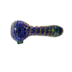 5" Trapped bubble Swirl Glass Hand Pipe - (1 Count)