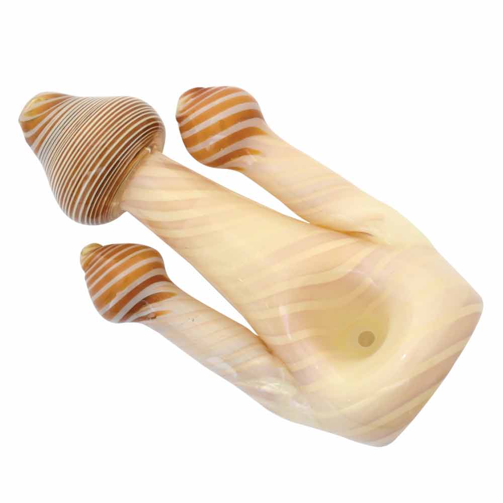 5" Triple Mushroom Hand Pipe  - (1 Count)