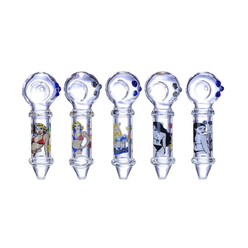 5.5" Lady In The Night Handpipe Colors May Vary - (1 Count)