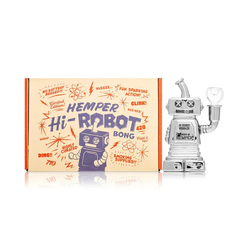 5.9” Hemper Hi-Robot Bong- (1 Count)