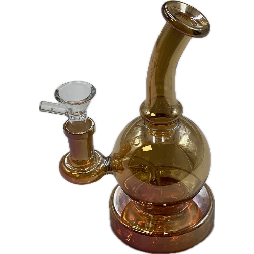6" Elector Plated Ball Shaped Water Bubbler - Design May Vary - (1 Count)