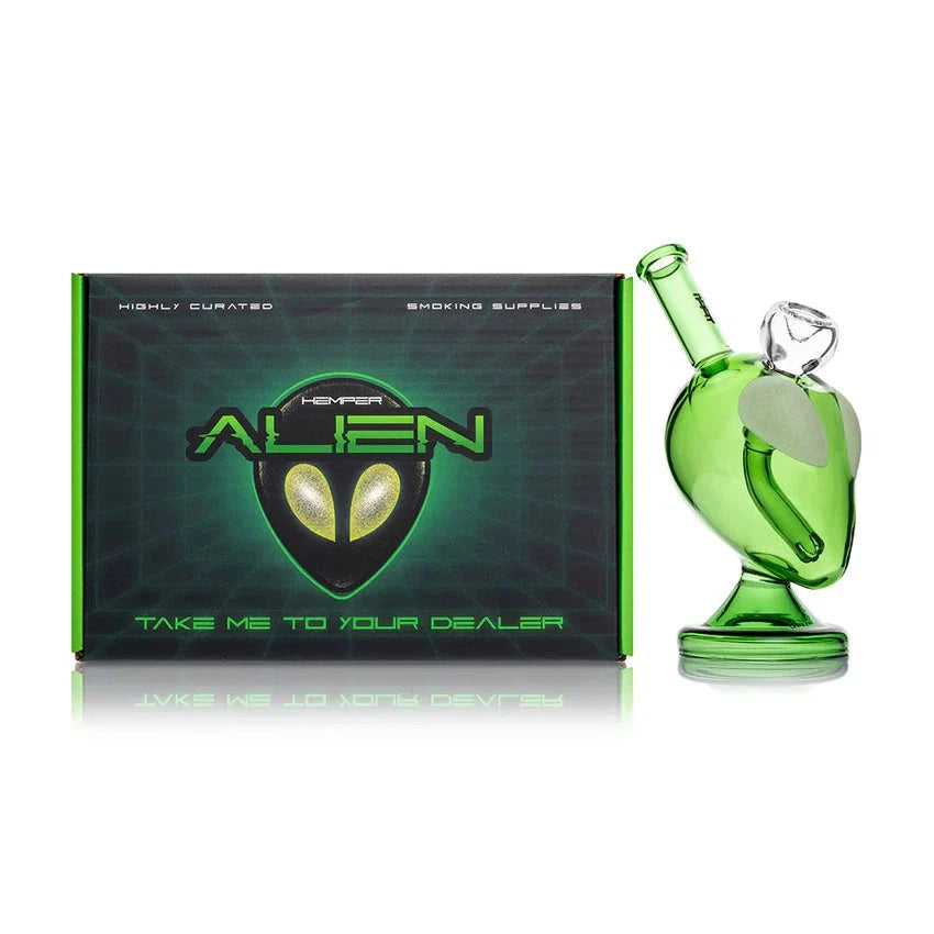 6" Hemper Alien Water Pipe - (1 Count)