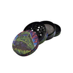 63mm 4 Part Grinder - Happy Bus - (1 Count)