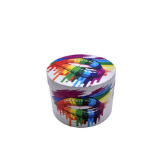 63mm 4 Part Grinder - Rainbow Hot Lips - (1 Count)