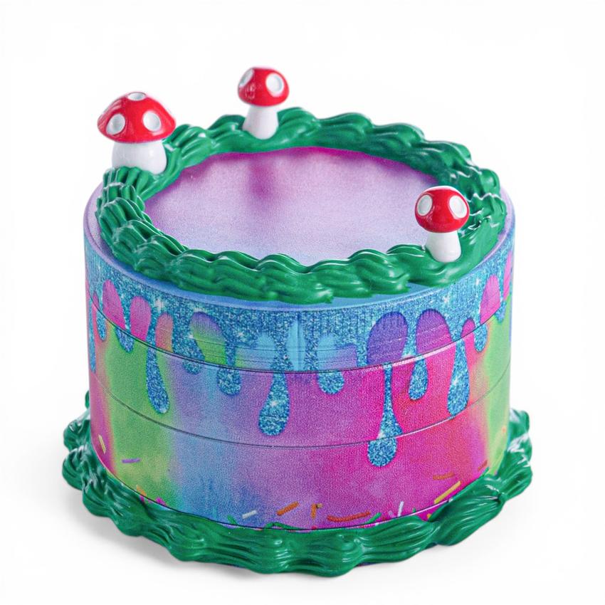63mm 4 Piece Grinder - Drizzle Cake - (1 Count)
