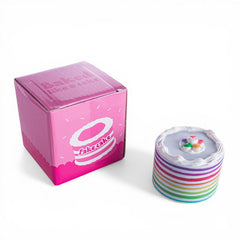 63mm 4 Piece Grinder - Rainbow Cake - (1 Count)