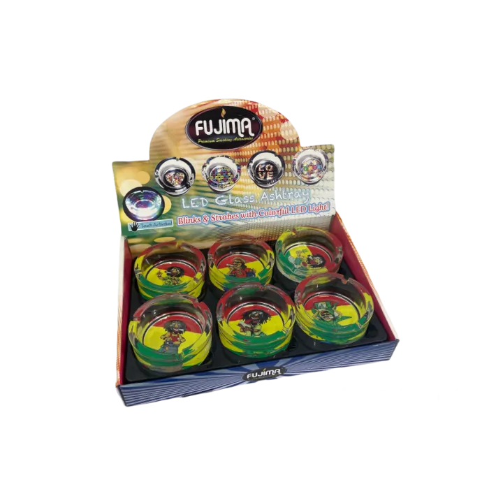 ASHTRAY LED JAMAICAN RASTA DESIGN GA52